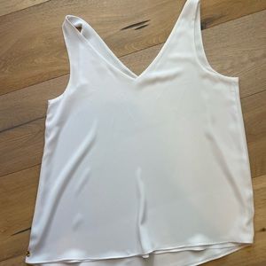 Lilly Pulitzer Florin silk tank, white, excellent condition. Small